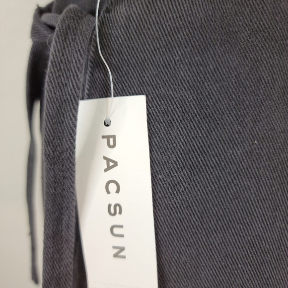 Pacsun Sz 25 Wrap Mini Denim Skirt Black NEW - Picture 4 of 8